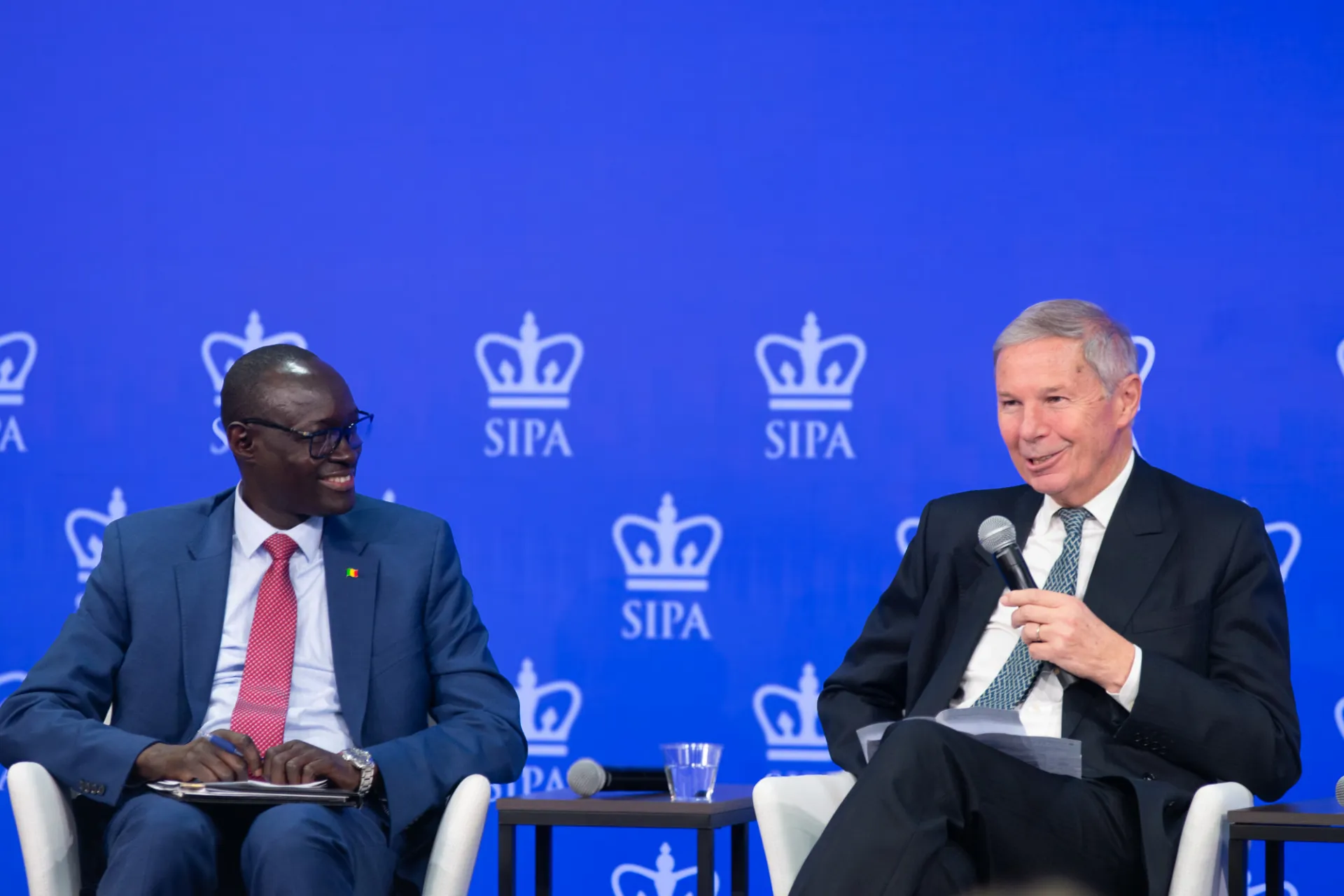 Jean-Marie Guéhenno and Amb. Issa Konfourou of Mali